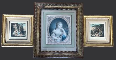 Lot de gravures. 
La plus grande : 51 x 33...
