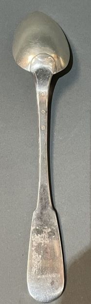 Cuillère à ragout en argent modèle uniplat....