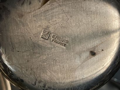 Lot de métal argenté : timbales, casseroles...