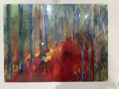 Suzy LEVY
Lot d'aquarelles et pastels encadrés,...
