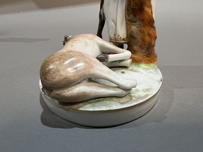 Allemagne, XIXe siècle.
Couple de chasseurs...