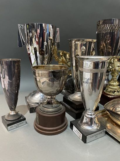 Fort lot de coupes et trophés de golf en...
