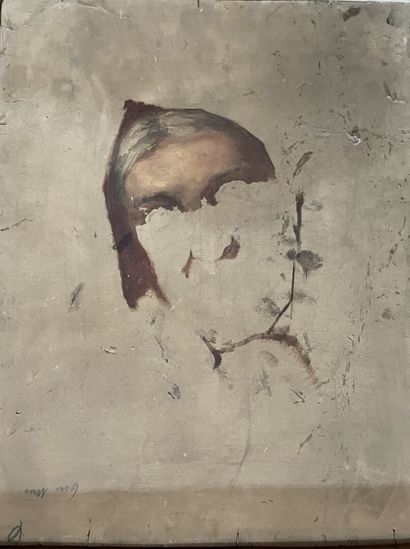 19th century French school
Bearded man
Unsigned...
