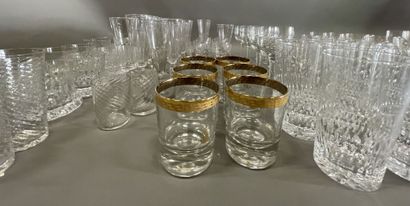 Lot of glasses, all mismatched, including...