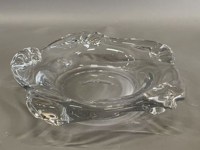 DAUM France
Round crystal bowl signed on...