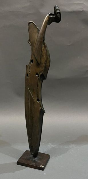 Cristian TODIÉ (1954) 
Deformed violin
Bronze...