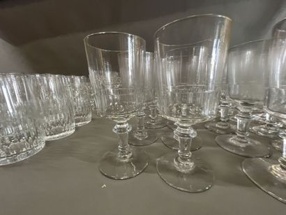 Lot of glasses, all mismatched, including...