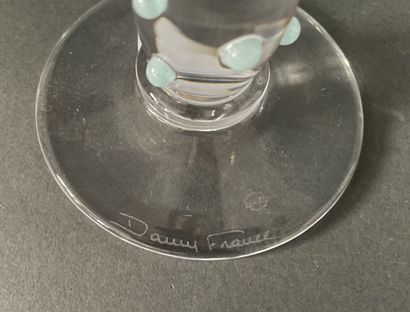 DAUM - FRANCE
Crystal vase with flared neck...