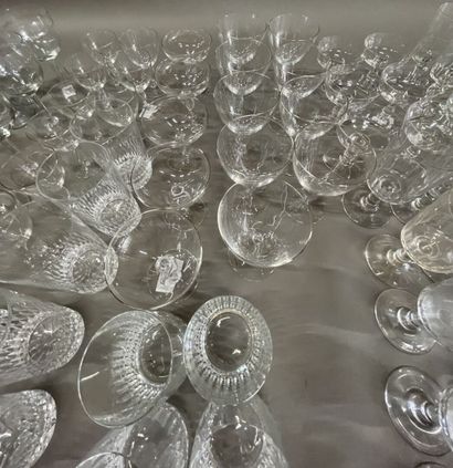 Lot of glasses, all mismatched, including...
