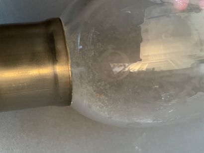 BACCARAT
Crystal candle jar with twisted...