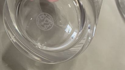 BACCARAT 
Crystal decanter and stopper.
H...