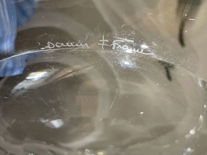 DAUM France
Round crystal bowl signed on...