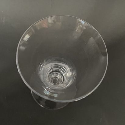 DAUM - FRANCE
Crystal vase with flared neck...
