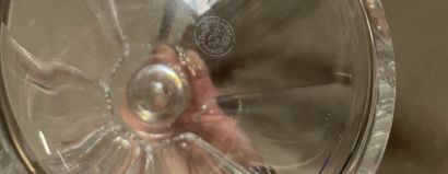 BACCARAT 
Crystal decanter and stopper.
H...