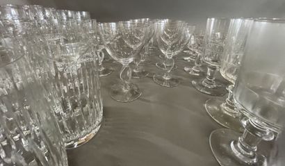 Lot of glasses, all mismatched, including...
