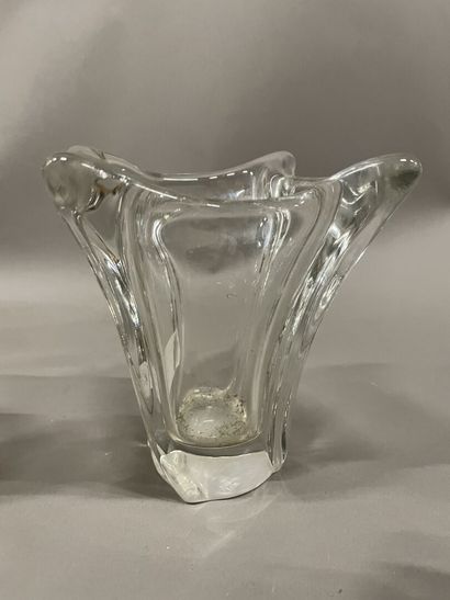 Two crystal confituriers with diamond-point...