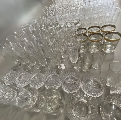 Lot of glasses, all mismatched, including...