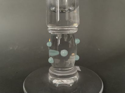DAUM - FRANCE
Crystal vase with flared neck...