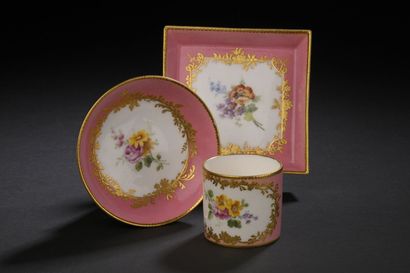 SÈVRES
Square porcelain luncheon set comprising...