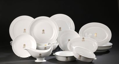 SÈVRES
Porcelain composite service set with...