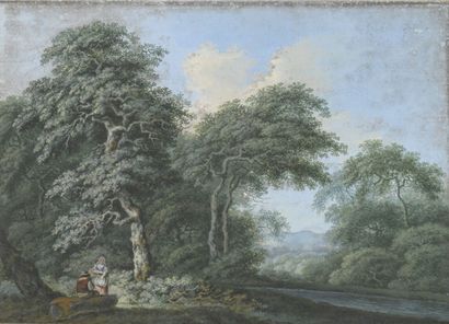 GERMAN SCHOOL circa 1800, entourage of August...
