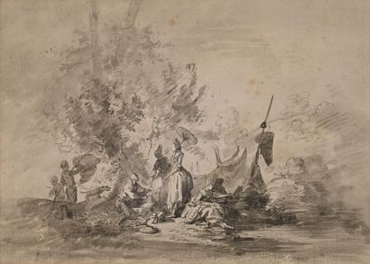 18th century FRENCH school
La partie de campagne
Pen...