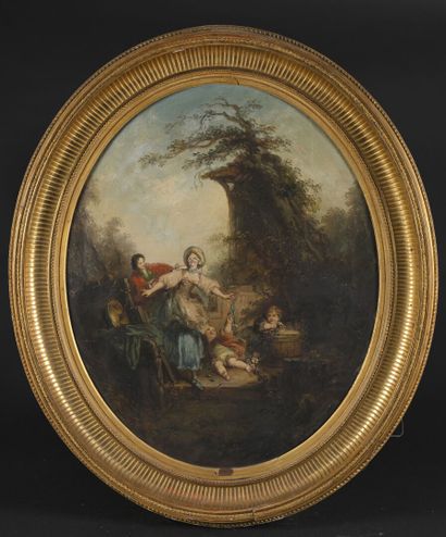 19th century FRENCH school, after FRAGONARD
The...