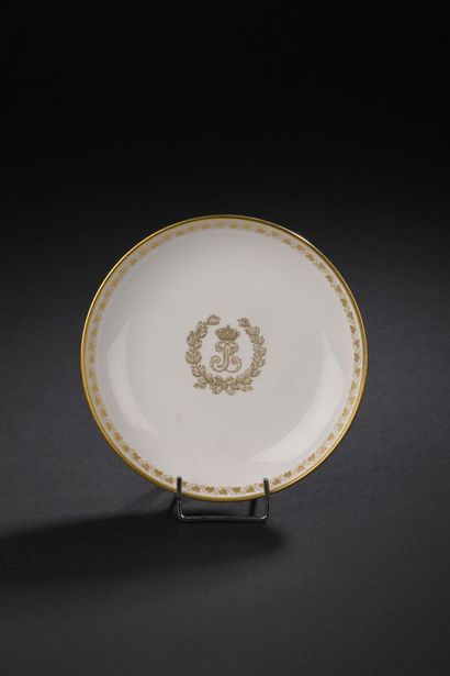 SÈVRES
Porcelain teacup saucer decorated...