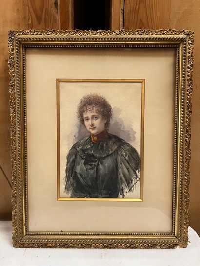 Portrait of a Woman
Watercolor on paper,...