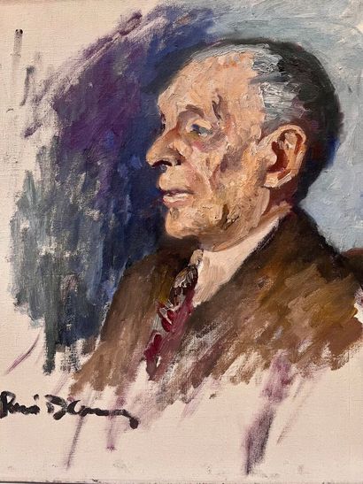 Portrait of a man
Oil on canvas, signed lower...