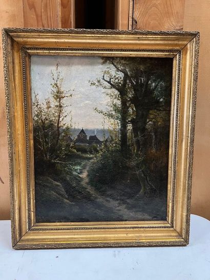 Modern school

Path in the forest

Oil on...