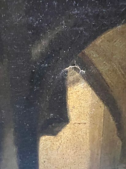 Modern school
Monks in the cloister
Oil on...