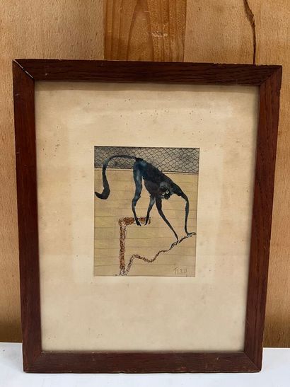 Kees TIMMER (1903-1978)

Blue monkey

Ink...