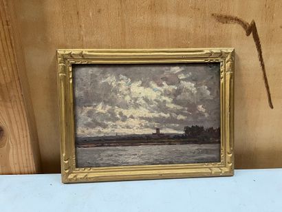 Victor BRUGAIROLLES (1869-1936)
River bank
Oil...