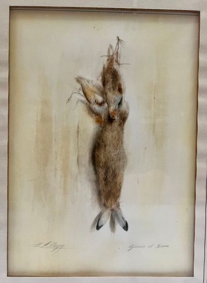 Dominique PIZON (1966) 
Still life with hare...