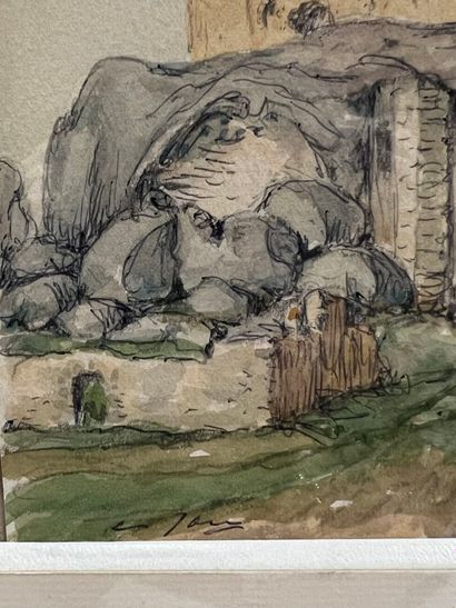 Modern school 
Ruins
Watercolor on paper,...