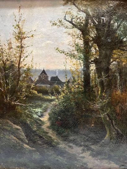 Modern school

Path in the forest

Oil on...