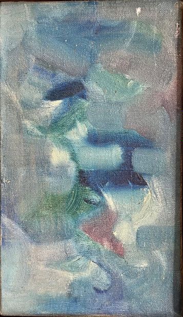 Contemporary school
Blue composition
Oil...