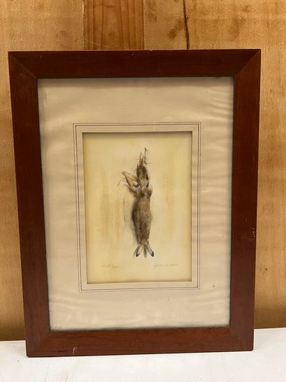 Dominique PIZON (1966) 
Still life with hare...
