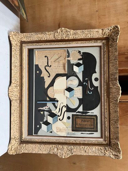 after Francis NESER 
Composition
Collage,...