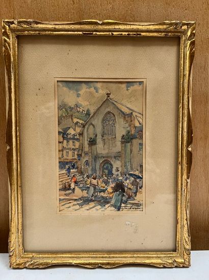 Jean NICOL (1930-1950) 
Leaving the church....