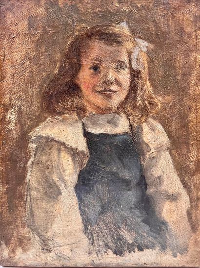 Modern school 
Portrait of a Girl 
Oil on...