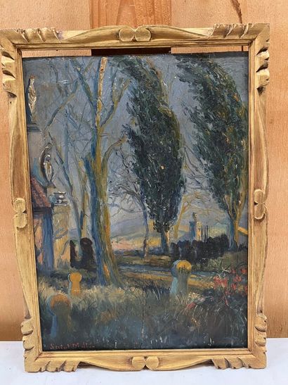 Post-Impressionist school
Cemetery
Oil on...