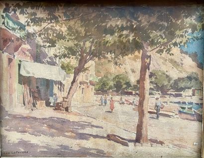 Jean LEFEUVRE (1882-1975)
Walk by the sea
Watercolor...