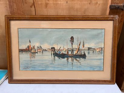 Agnès MINOTTO (1862-1927)
Canal in Venice
Watercolor...