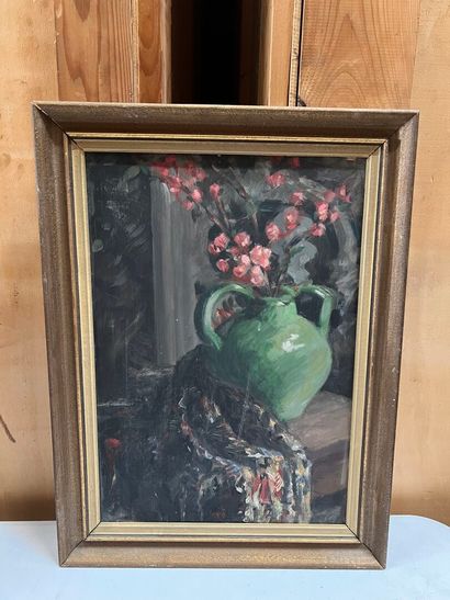 Modern school 
Still life with green vase/...