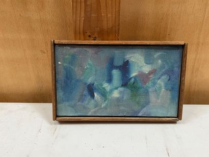 Contemporary school
Blue composition
Oil...