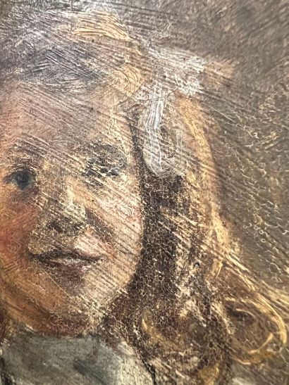 Modern school 
Portrait of a Girl 
Oil on...