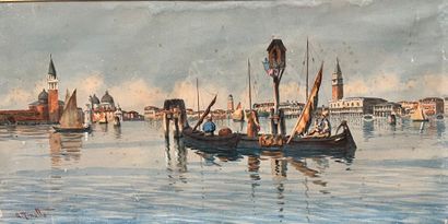 Agnès MINOTTO (1862-1927)
Canal in Venice
Watercolor...