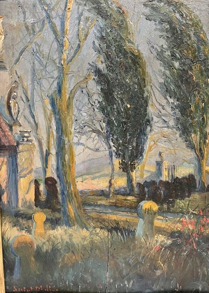 Post-Impressionist school
Cemetery
Oil on...